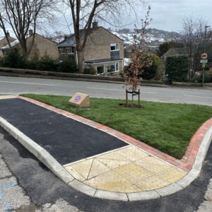 Completed project with plaque -after snow melt 12 March 2023